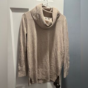 LOFT Soft Beige Cowl Neck Sweater